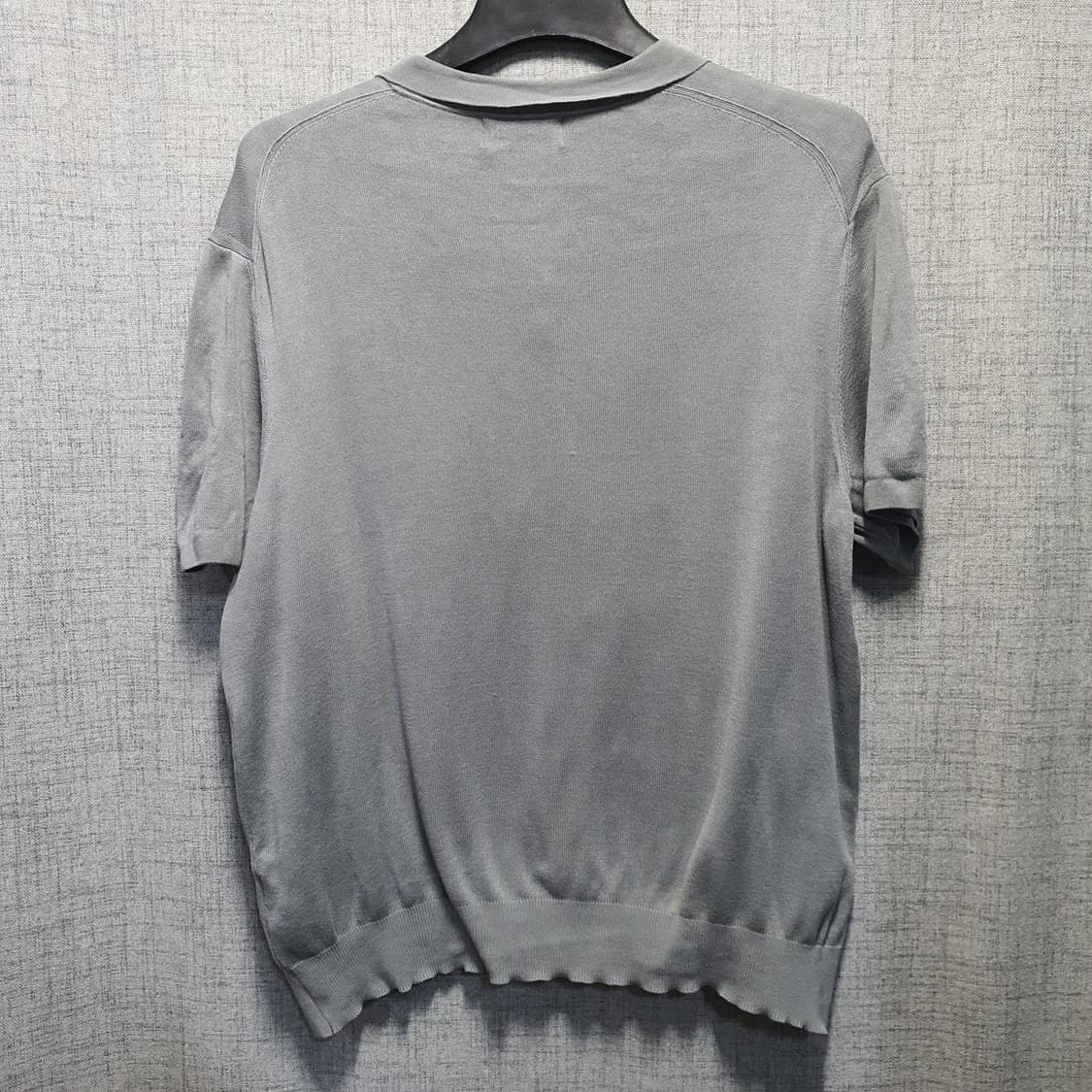 TIME 타임 남성 니트 반팔 티셔츠 그레이  상품이미지2