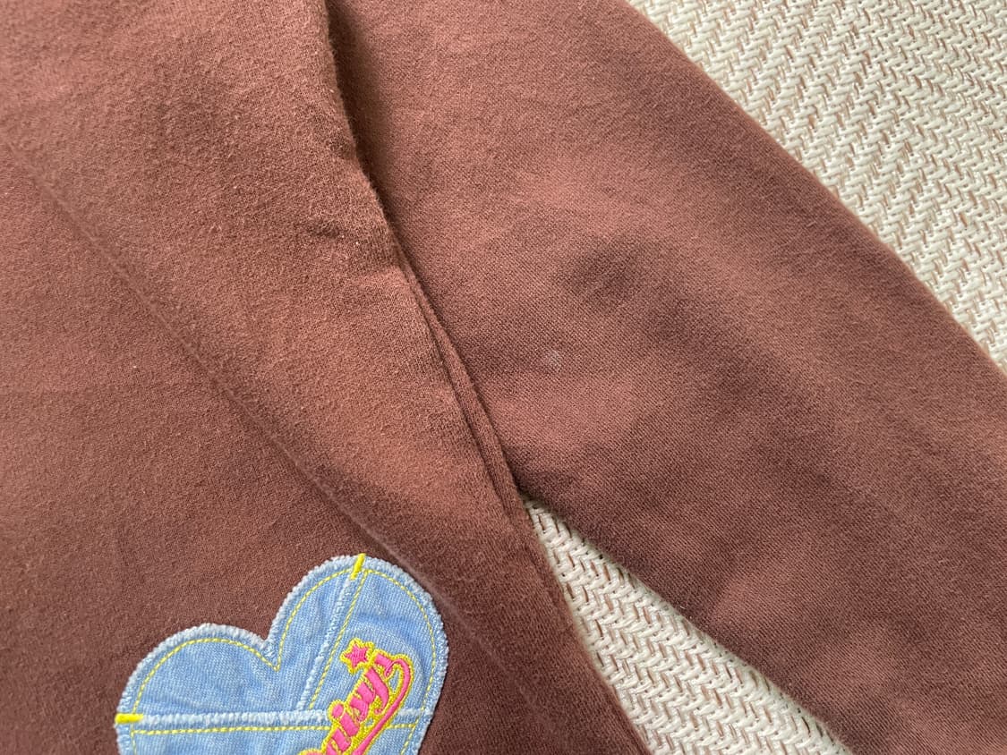 빈티지 love peace 브라운 후드집업 상품이미지4