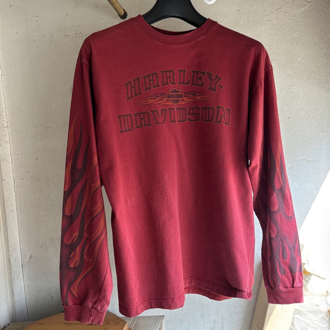 빈티지 할리데이비슨 플레임 롱슬리브 티셔츠 상품이미지5