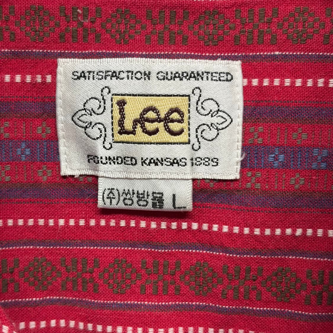 쌍방울 Lee 패턴 셔츠 상품이미지3