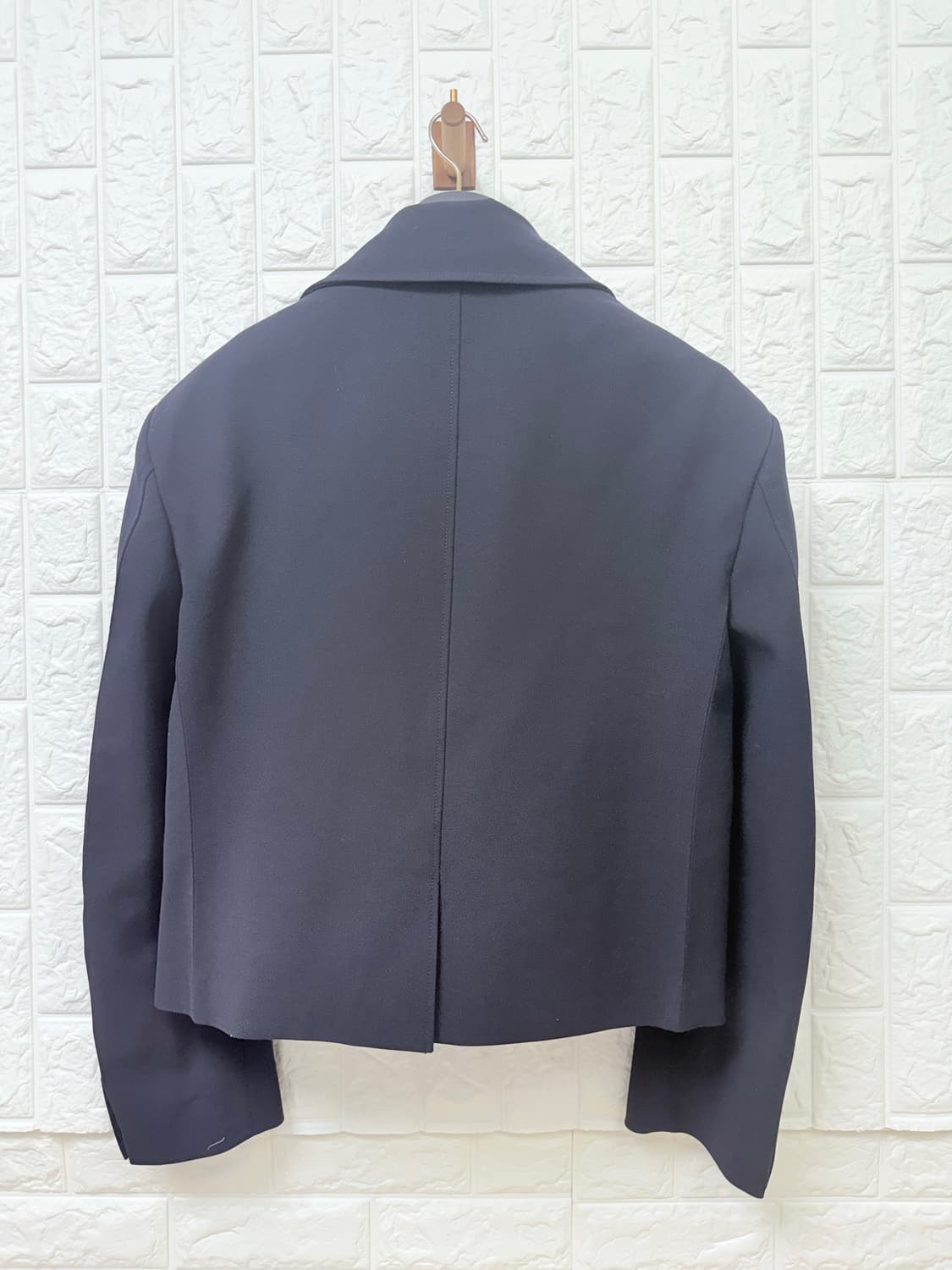 (24FW새상품급) 렉토 울 블랜드 숏 자켓 네이비(L) 상품이미지2