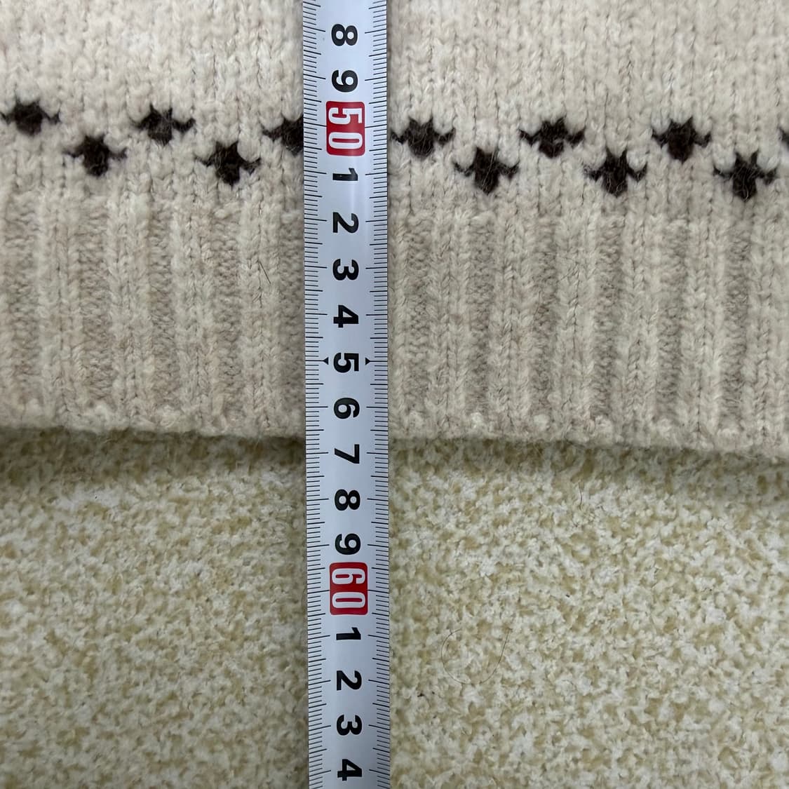 실측확인 빈티지 노르딕 패턴 니트 집업 0126T1 상품이미지5