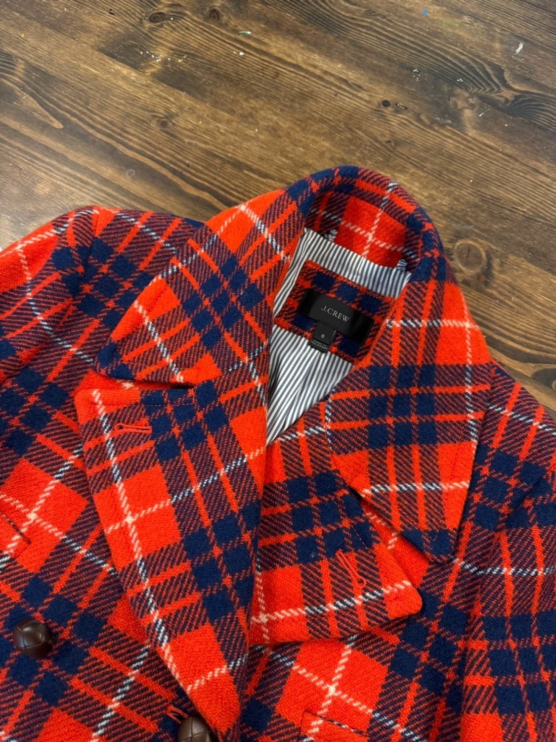 제이크루 타탄체크 피코트 55~66 상품이미지7