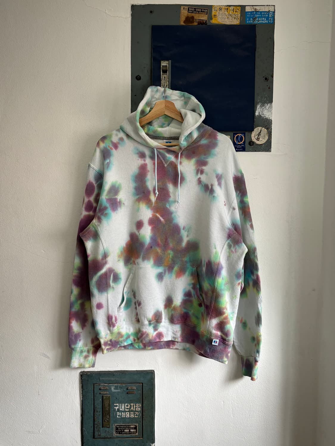 00s Russell Athletic Tie-Dye Hoodie 상품이미지1