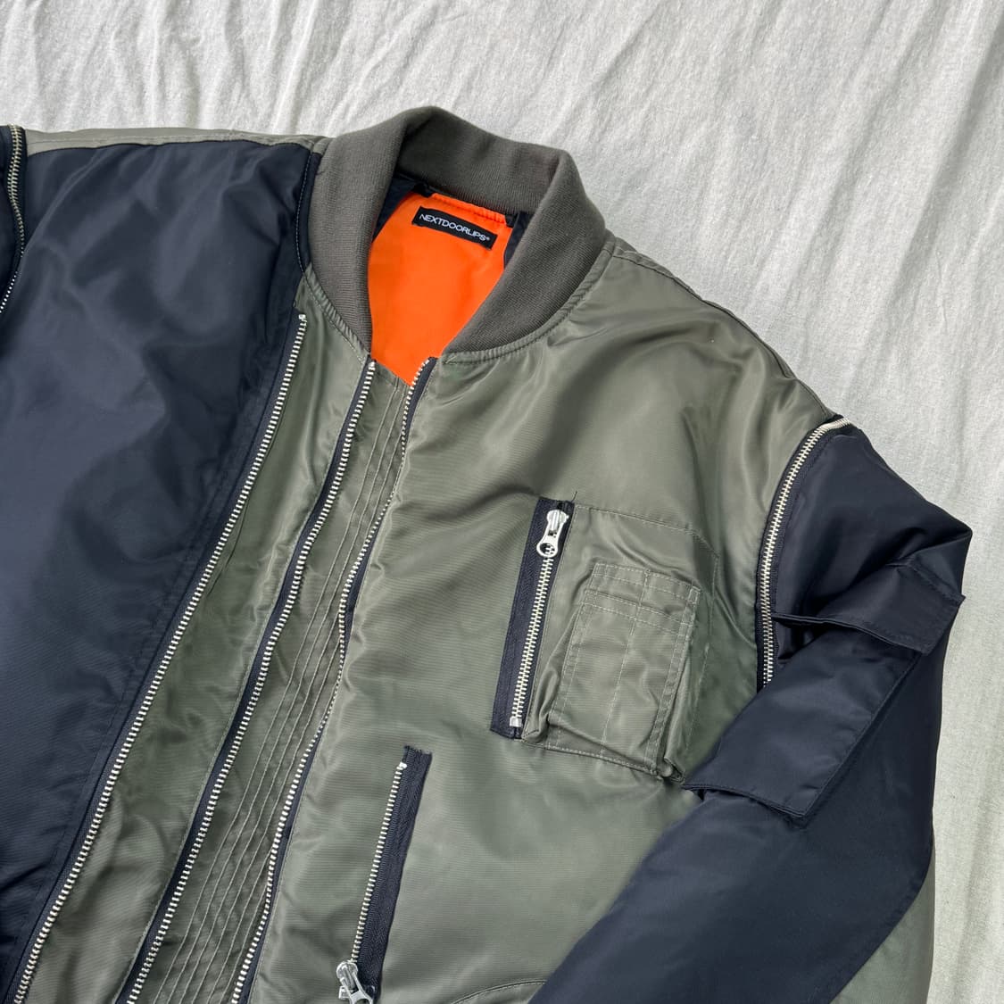 넥스트도어립스 배색 항공점퍼 ma1 105 상품이미지2