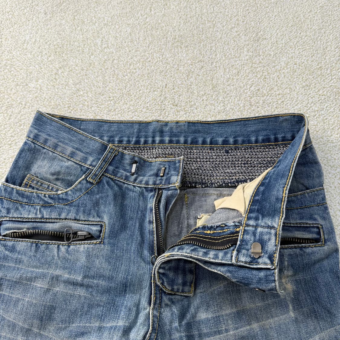 [48] 발망 워싱 바이커 데님팬츠 0108T1 상품이미지3