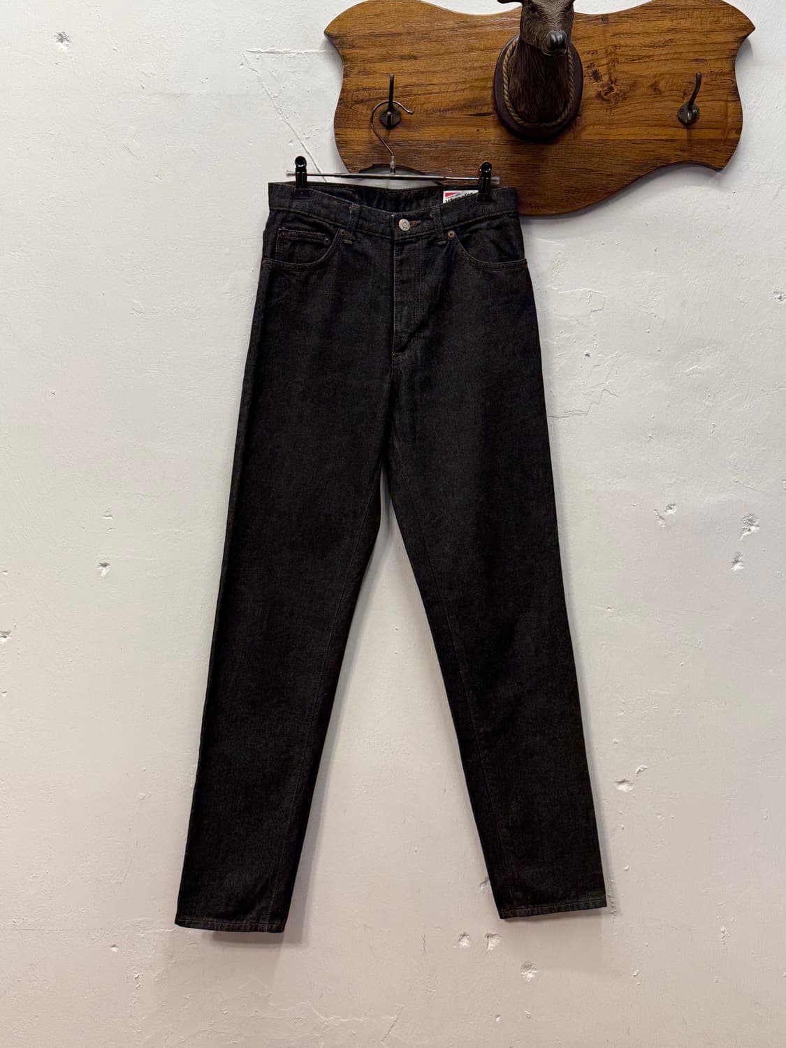 Wrangler Tapered Black Denim Pants 상품이미지5