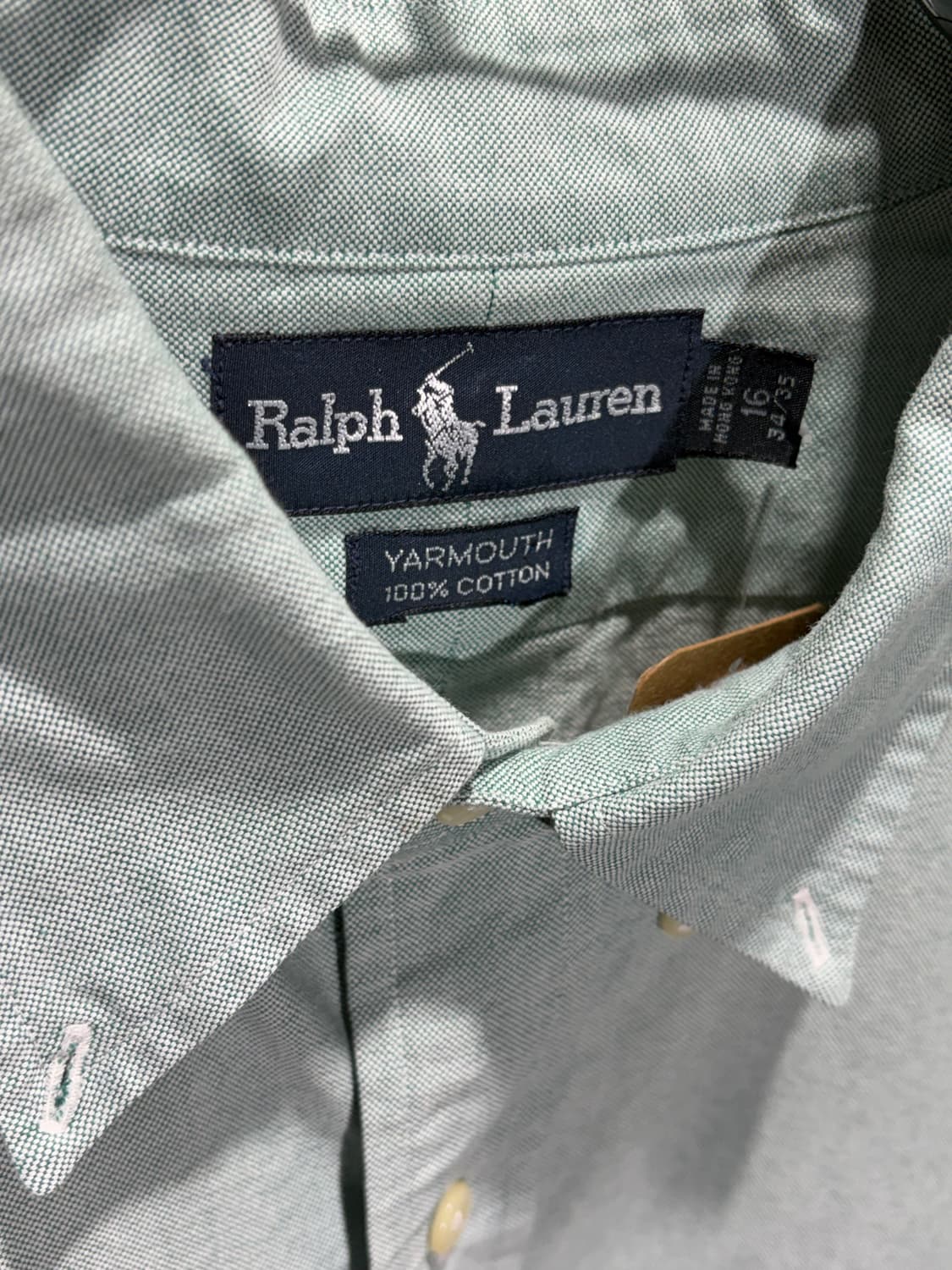 XL 폴로랄프로렌 YARMOUTH 민트 코튼 셔츠 상품이미지5