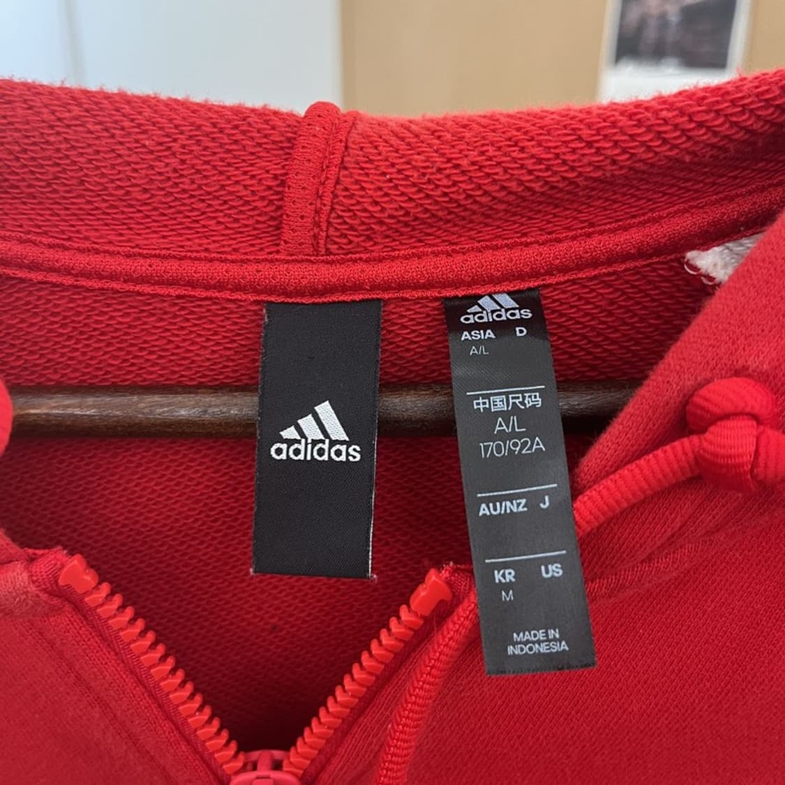 아디다스 올드스쿨 레트로 90's 배색 후드집업 M C10518 상품이미지5