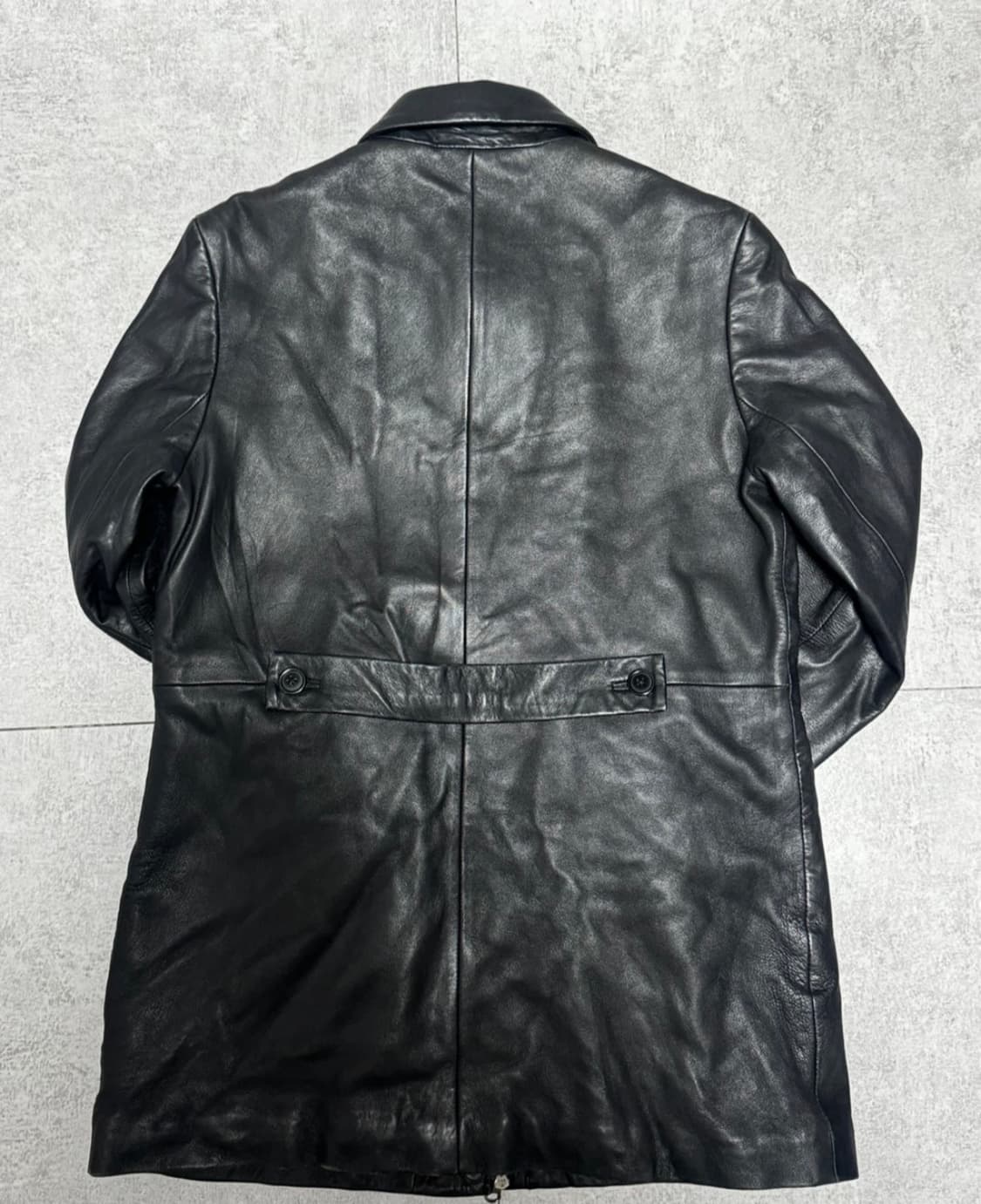 00'S OLD GAP 올드갭 레더 코트 블랙 상품이미지2