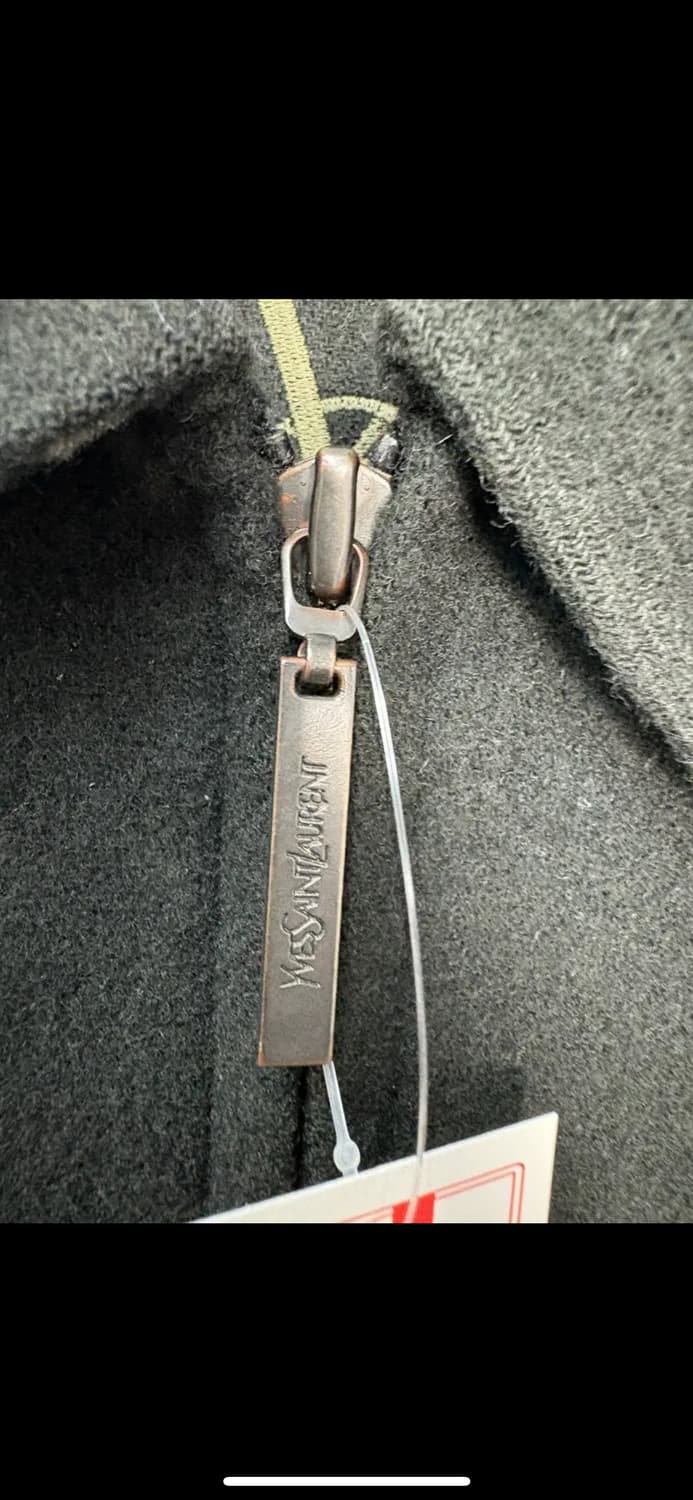 입생로랑 블랙 울 집업 자켓 H1649 상품이미지4