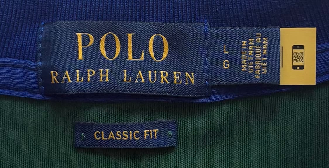 Polo 폴로랄프로렌 QR 컬러 블록 카라티  상품이미지5