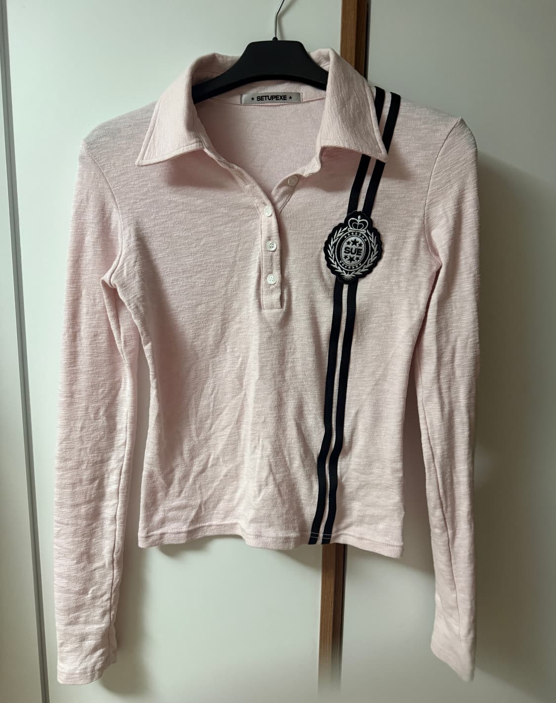 SETUP EXE WAFFEN LINE COLLAR TEE 상품이미지2