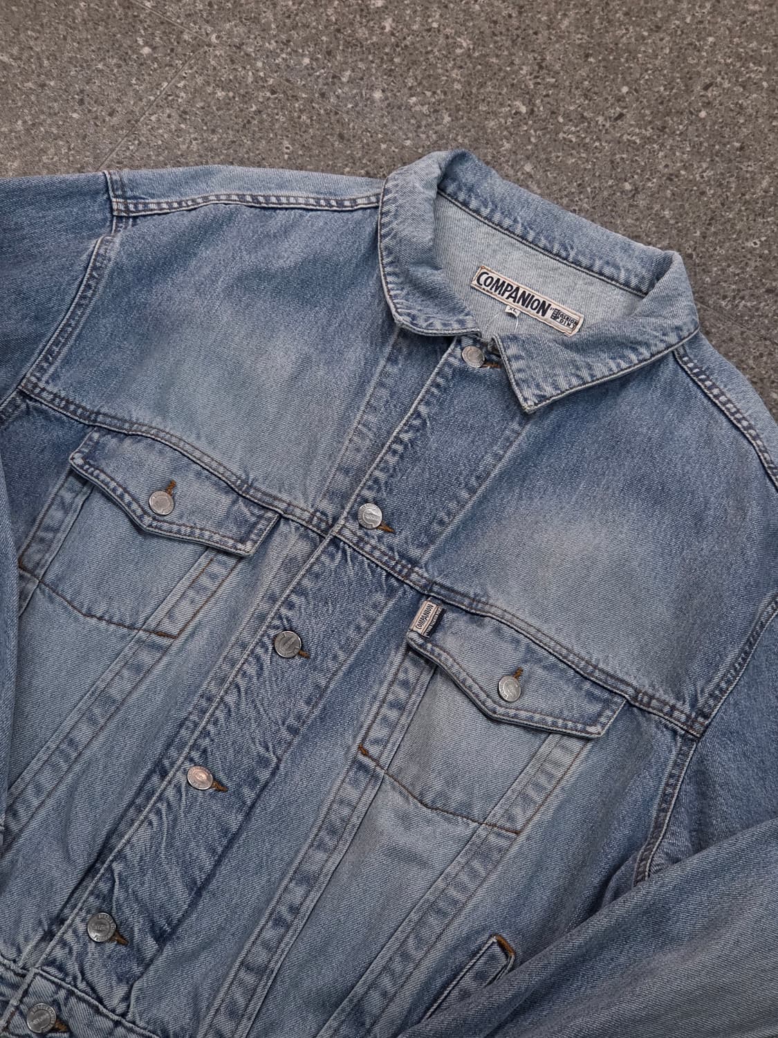 Vintage 빈티지 연청워싱 데님자켓 상품이미지1