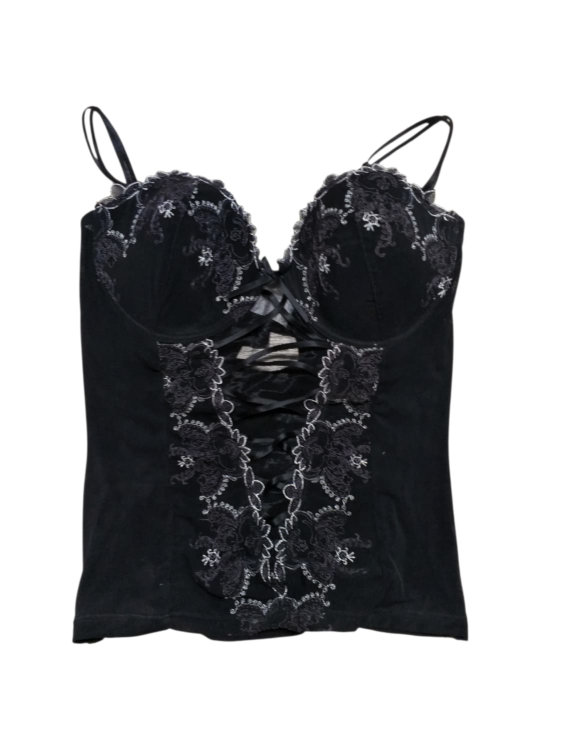 빈티지 끈나시 슬리브리스 레이스 코르셋 달천 대장 y2k 긱시크 공겜여주 상품이미지1