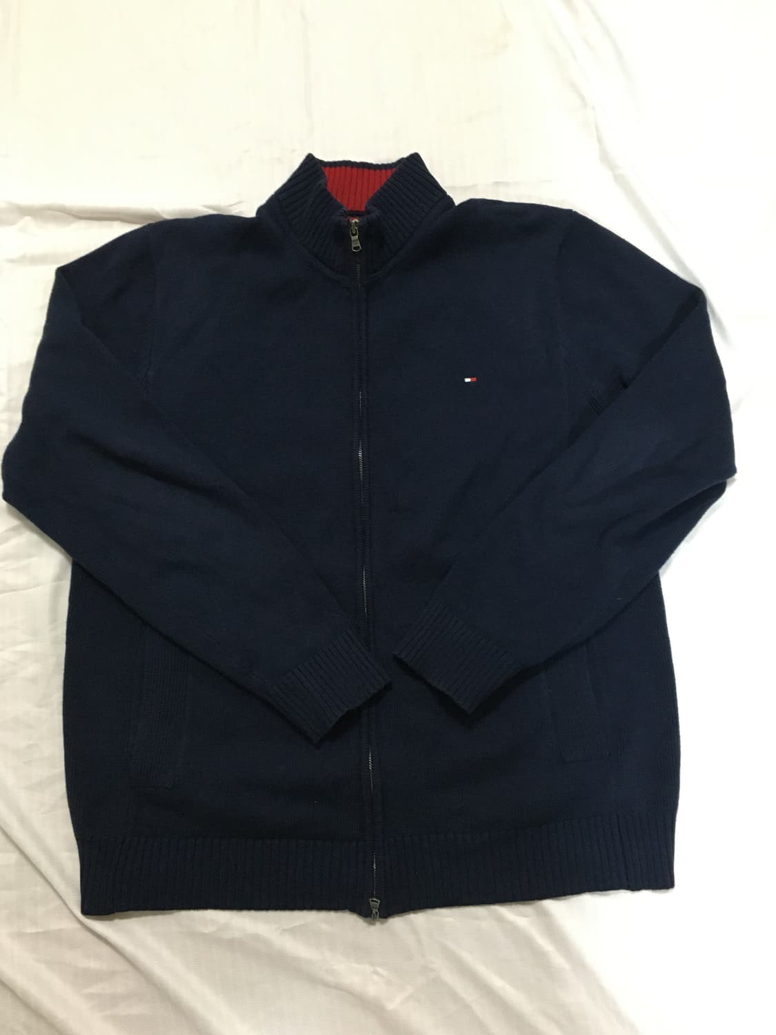 타미힐피거 니트 집업 상품이미지1