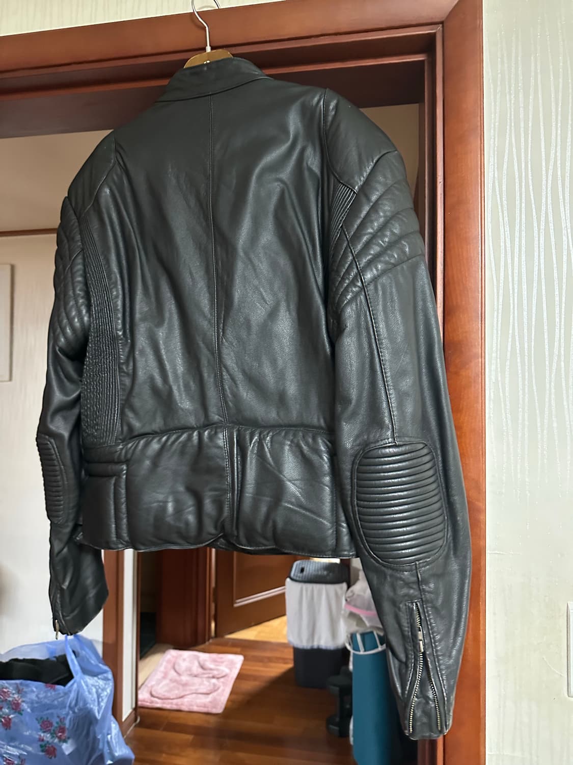 소가죽 가죽 레더 바이커 자켓 블랙 L 사이즈 상품이미지6