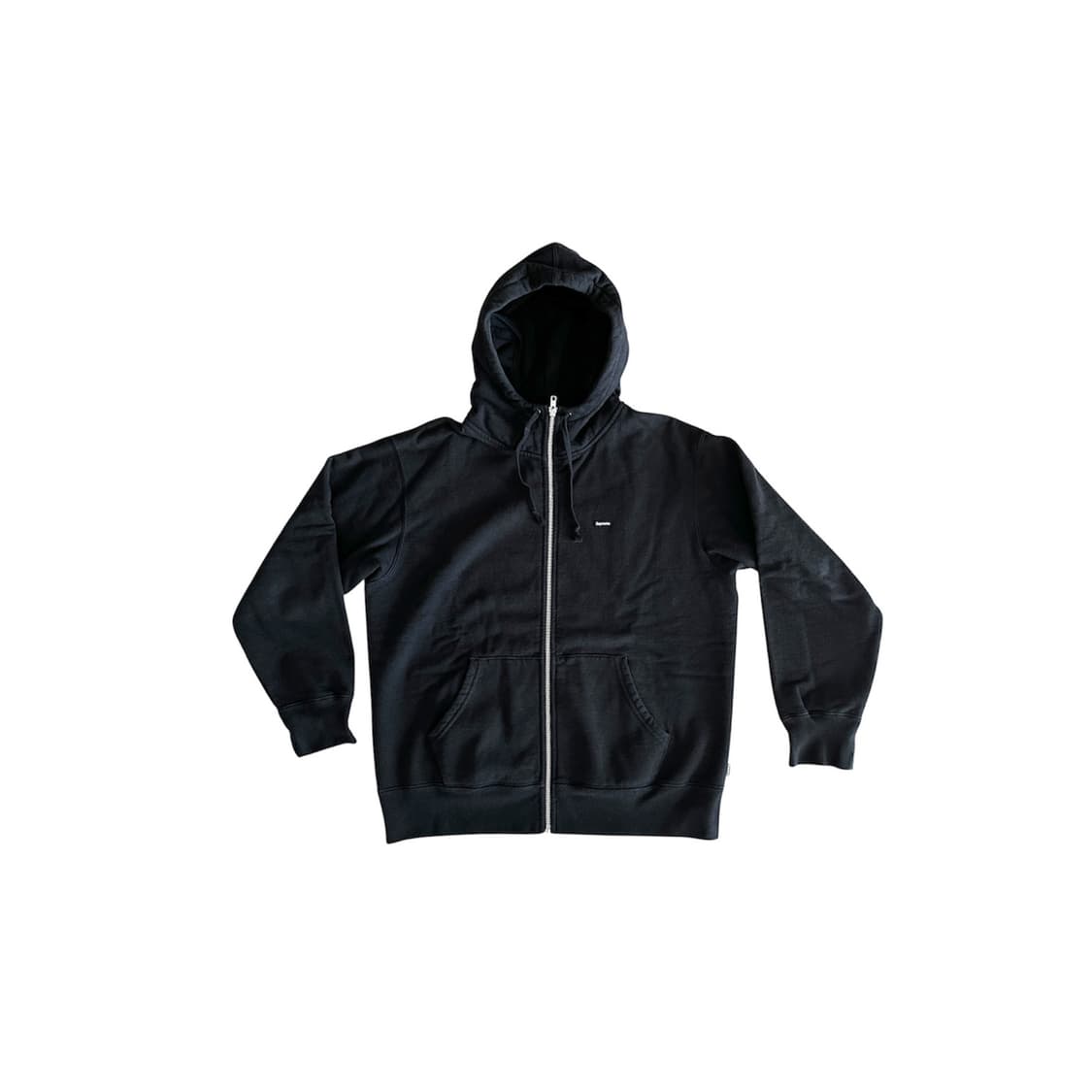 슈프림 스몰 박스 페이스마스크 집업 후드 블랙 상품이미지1