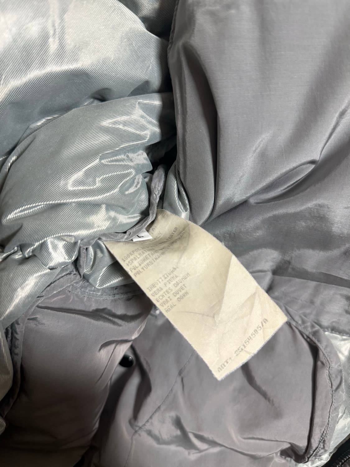 90‘s 빈티지 스톤아일랜드 메탈 쉬머 구스다운 푸퍼 (L) 상품이미지7