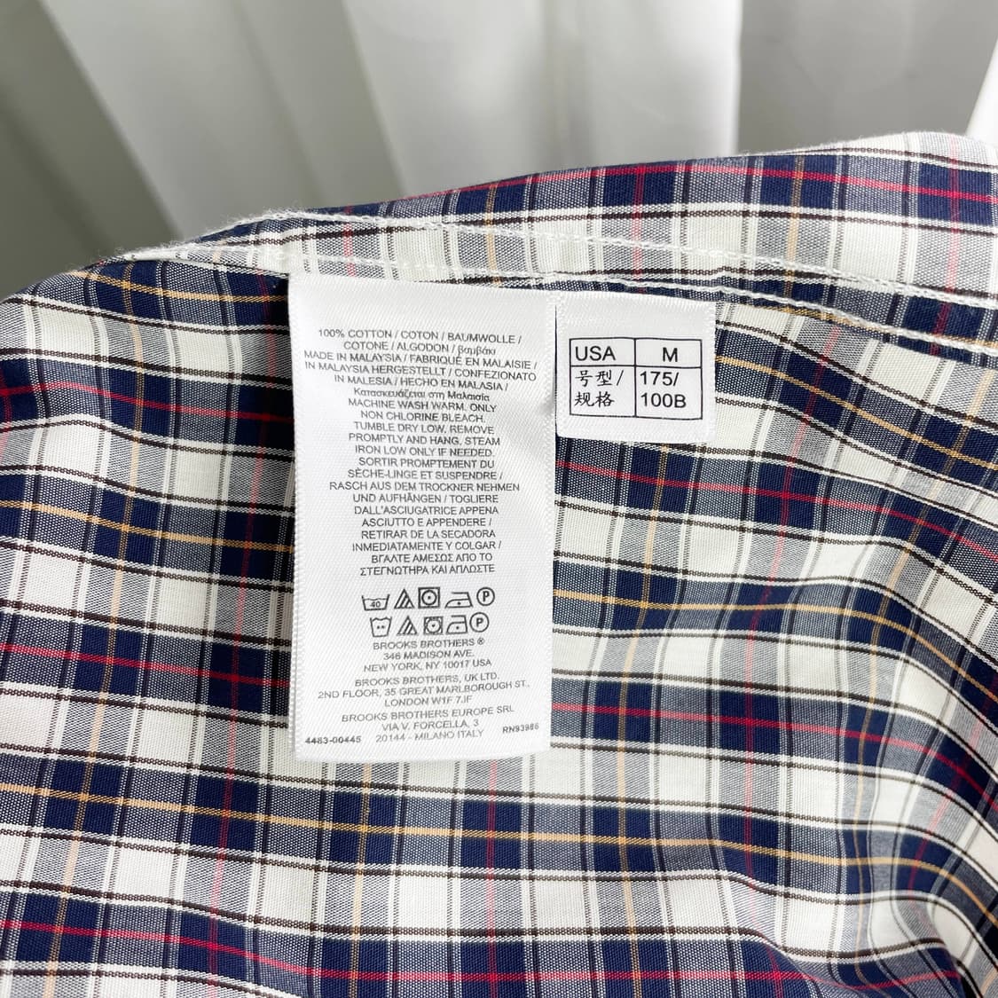 B1 브룩스 브라더스(Brooks Brothers) 체크 셔츠 L사이즈 상품이미지5
