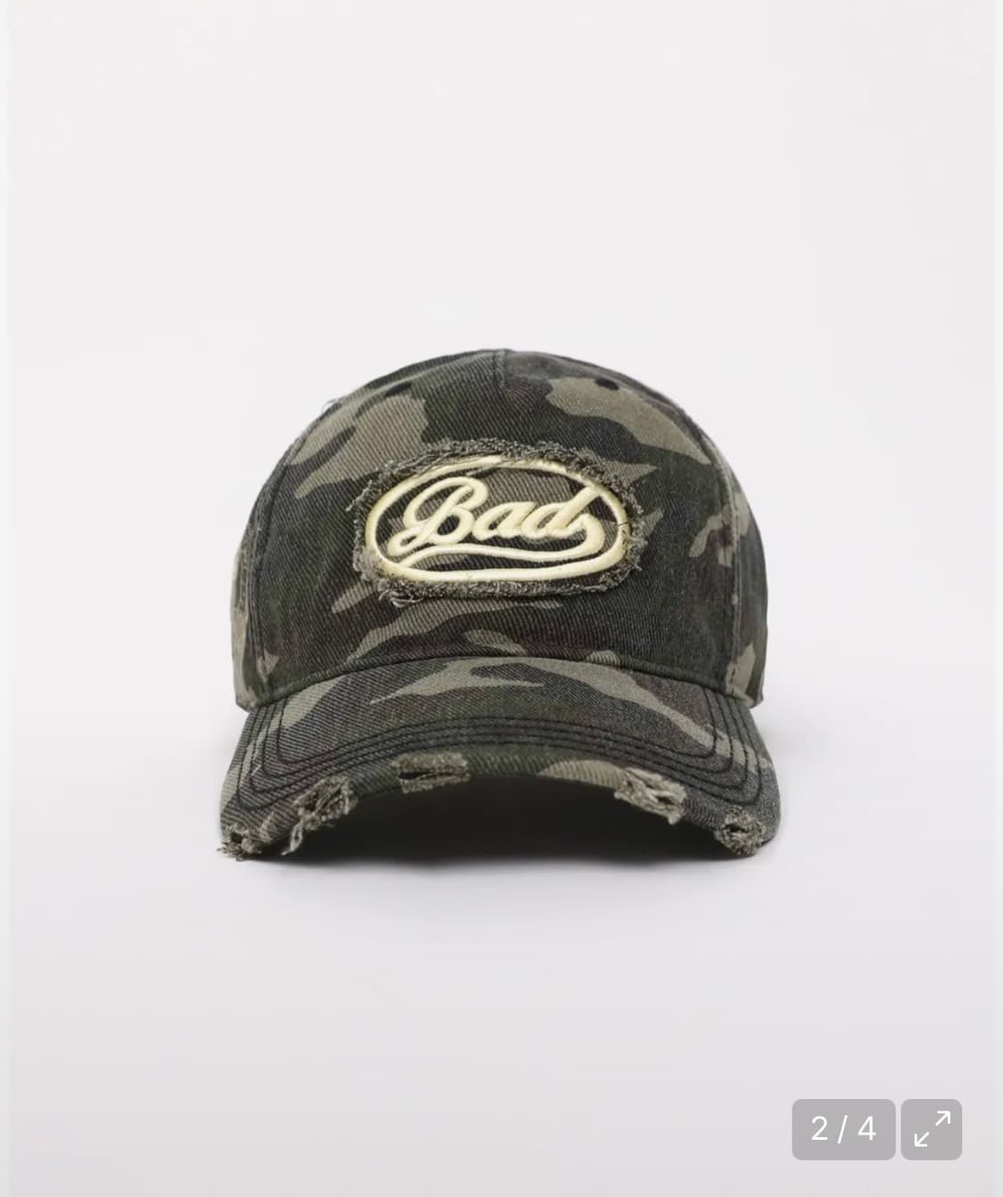 배드블러드 카모 볼캡 상품이미지3