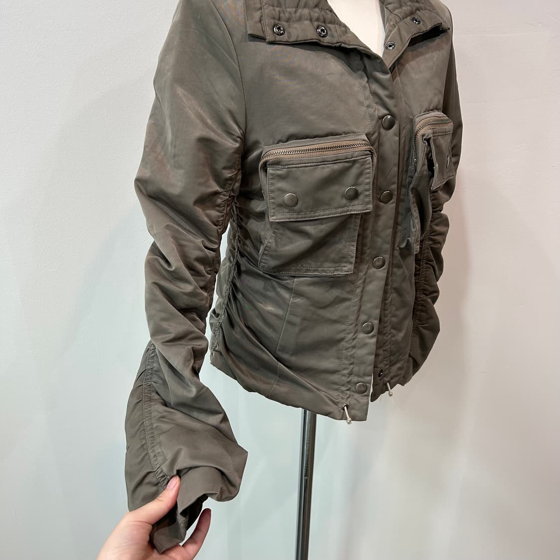 셔링 포켓 자켓 상품이미지3