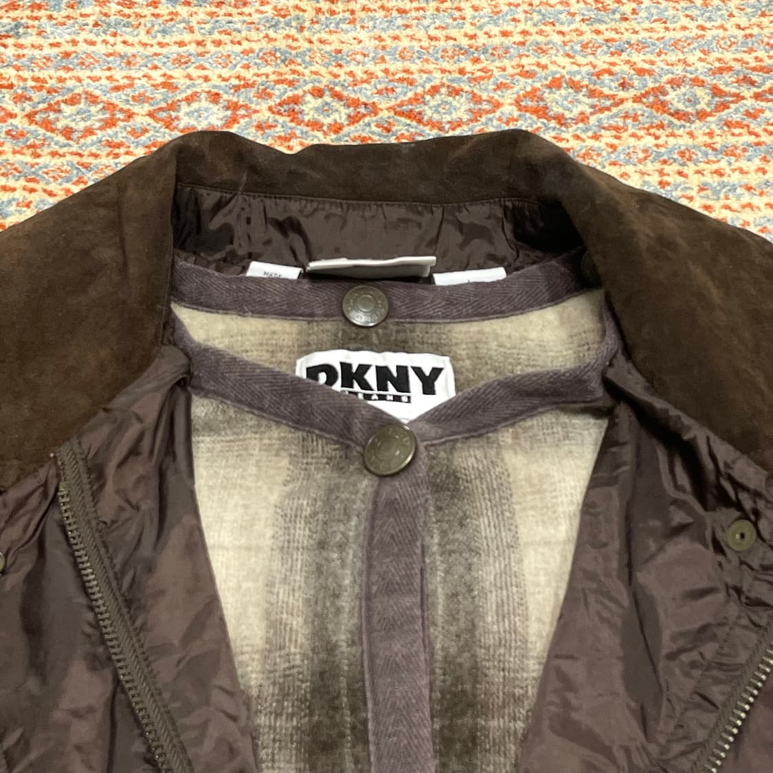 DKNY 브라운 내피포함 야상 롱 점퍼 남성L 상품이미지3