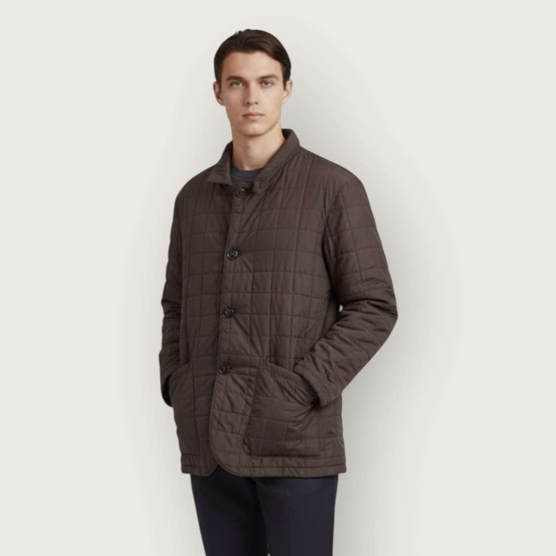 M/ 로로피아나 캐시미어 퀄팅 경량패딩 자켓 상품이미지1