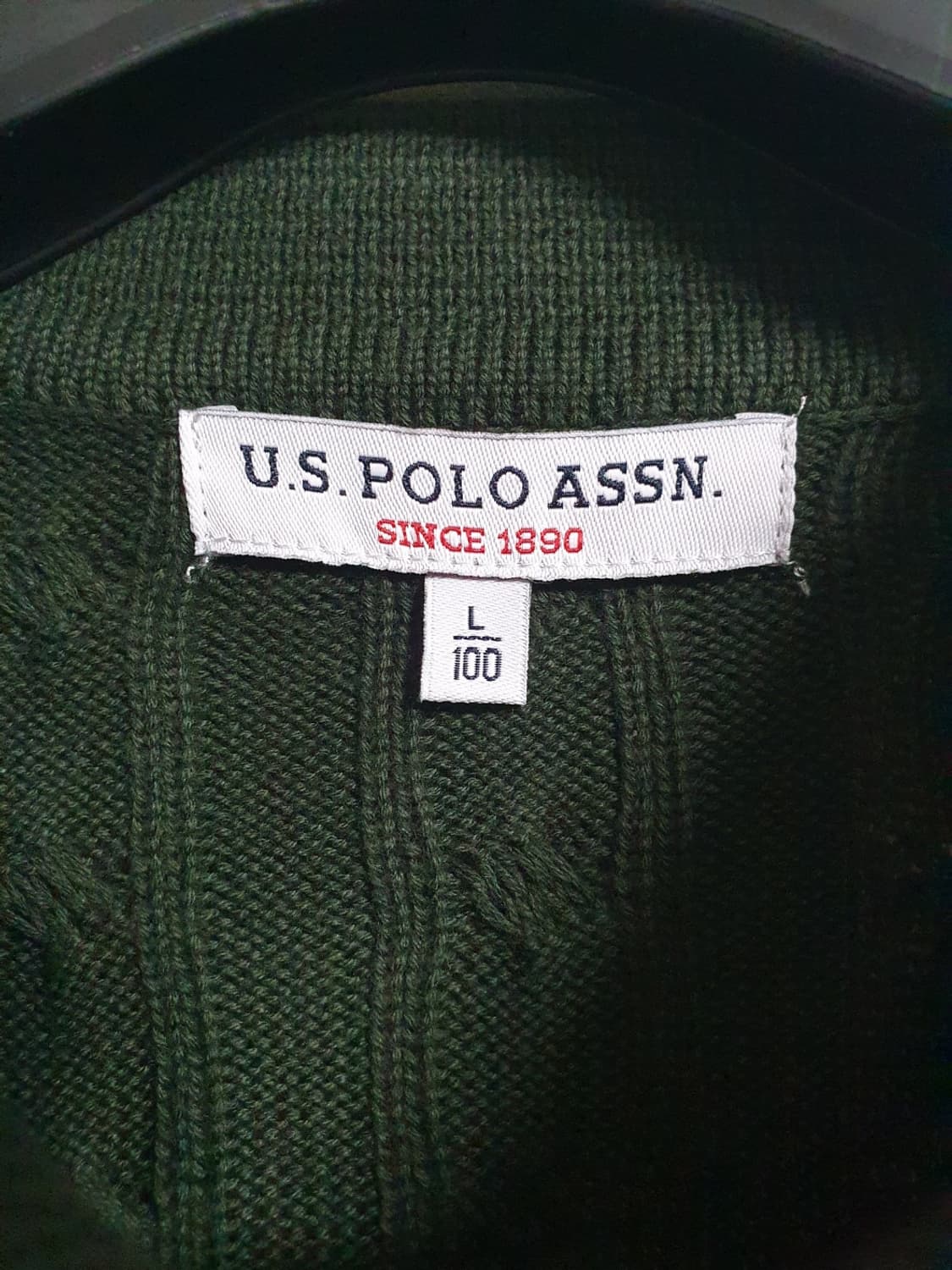 택포가 폴로 니트 케이블 카라니트 꽈베기니트 L polo assn 상품이미지7
