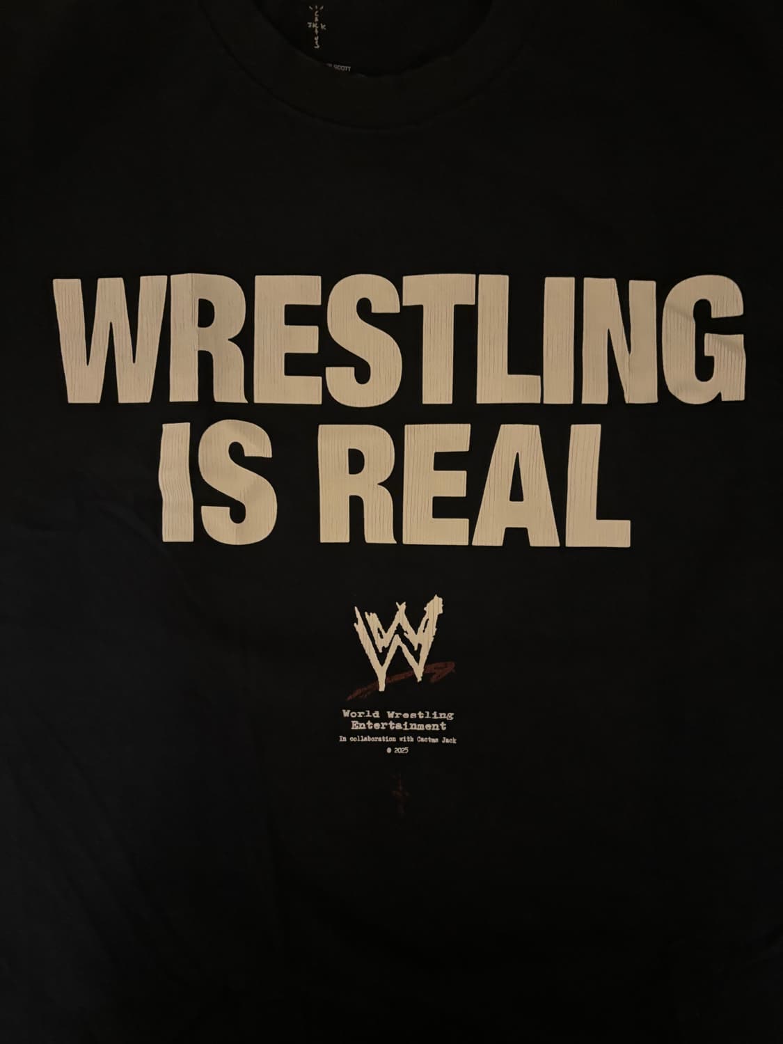 트래비스 스캇 WRESTLING IS REAL 티셔츠 사이즈 L 상품이미지4