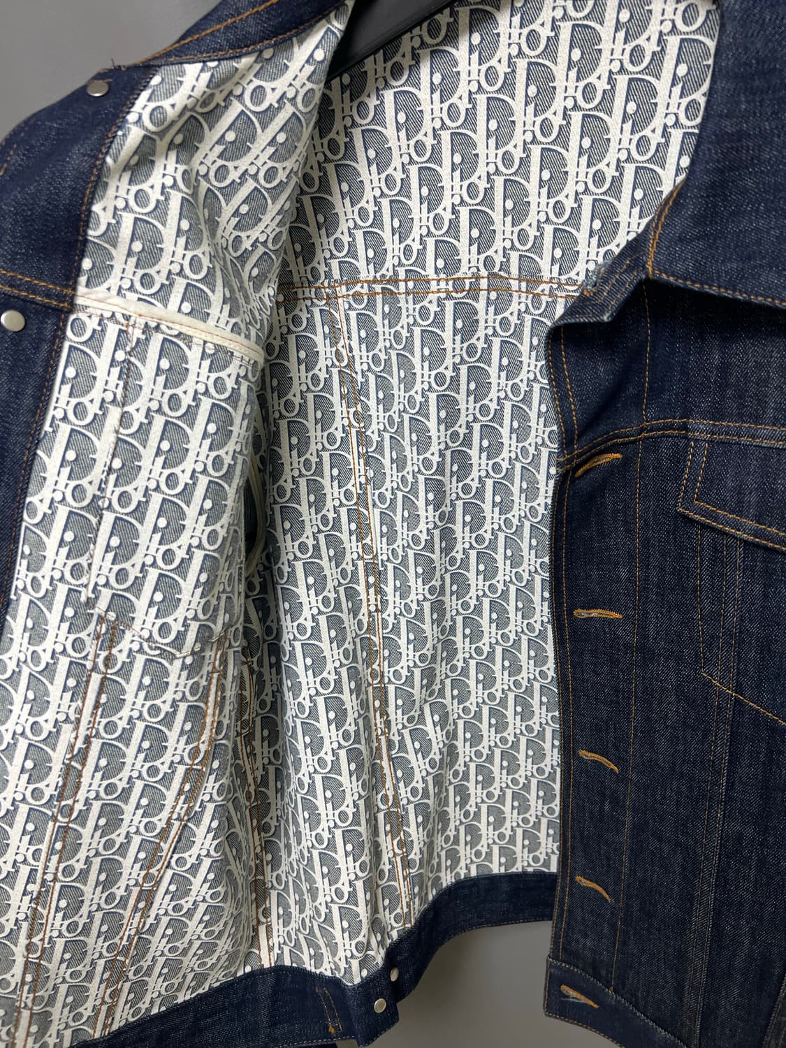 [정품] 새상품급 / 52 디올 오블리크 청자켓 상품이미지3