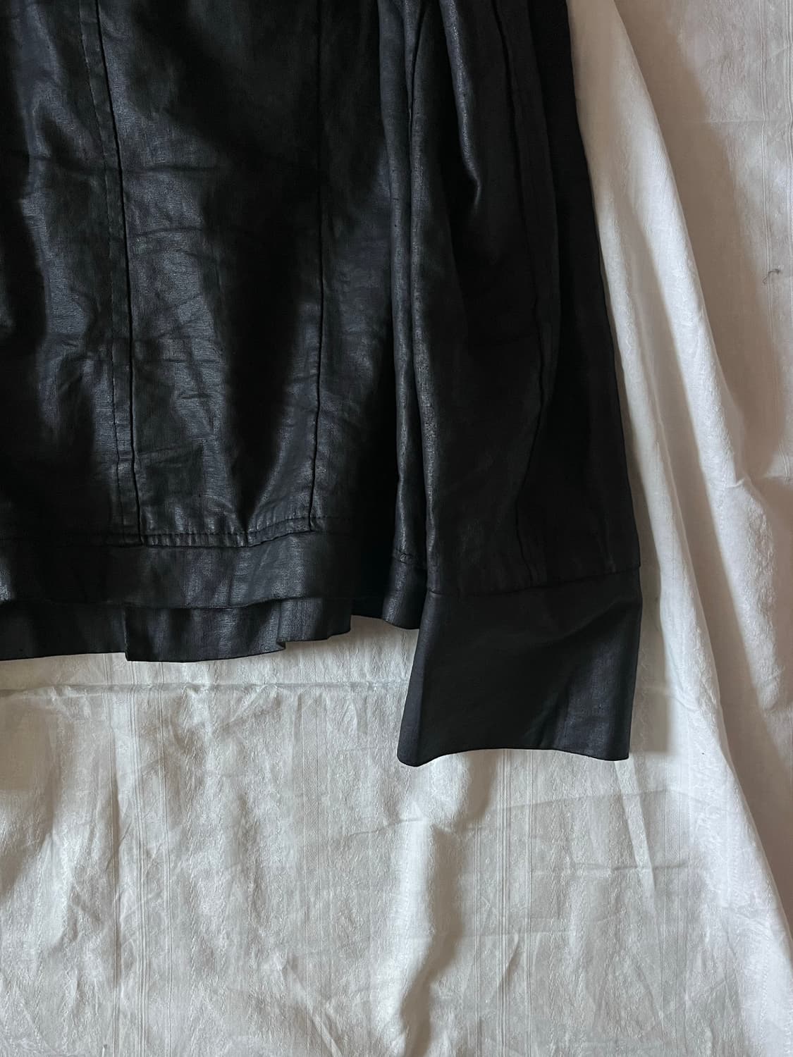 Asymmetrical High-Neck Coated Jacket 상품이미지7