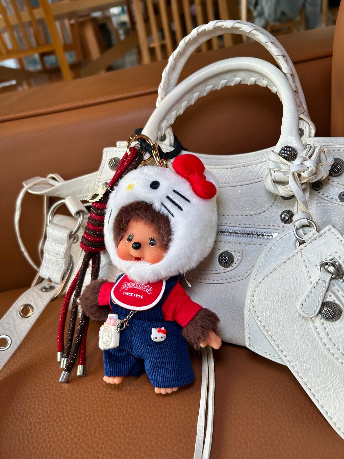 (86)😸정품몬치치 커스텀키링♥️키티무드 멜빵바지 상품이미지10