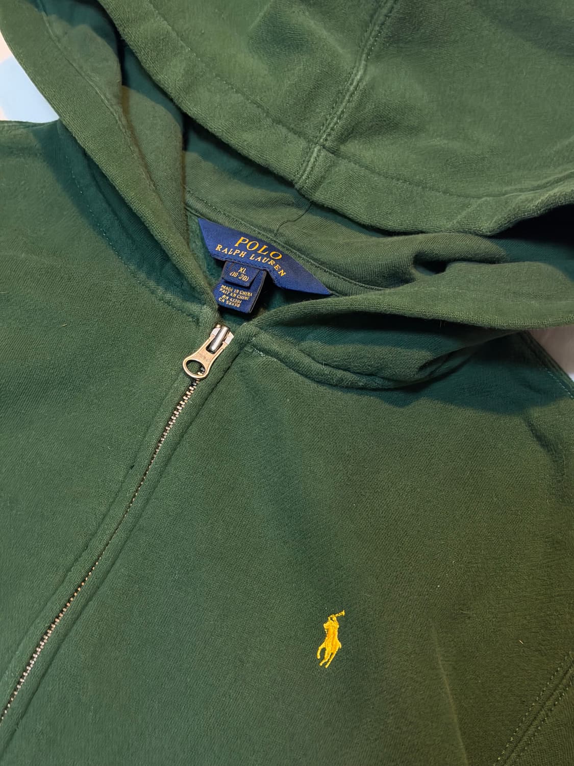 폴로 랄프로렌 후드집업 말차 그린 딥그린 상품이미지2