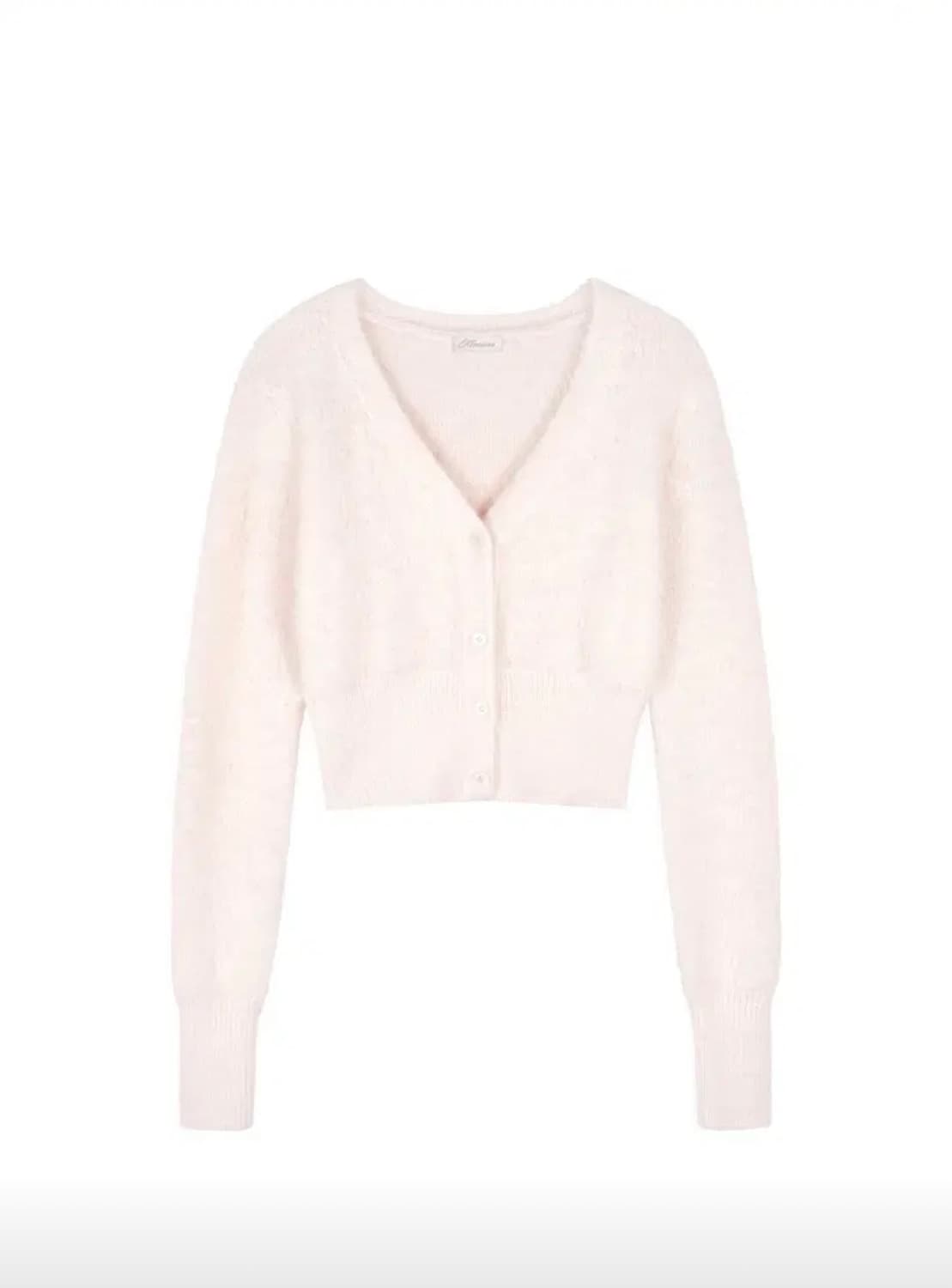 새상품) kleesier 클리시어 코튼캔디 브이넥 가디건 pink 상품이미지1