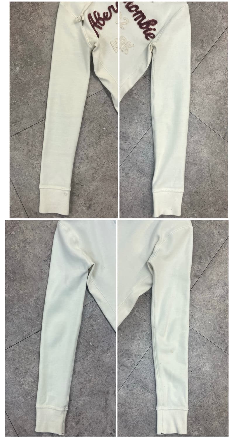 아베크롬비 기모 후드집업 아이보리 S #csz4171 상품이미지9