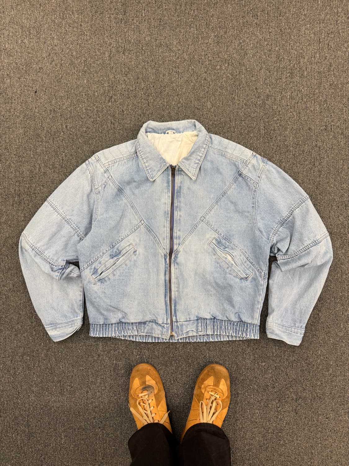 FLYING ACES 빈티지 연청 데님 봄버 자켓 상품이미지1