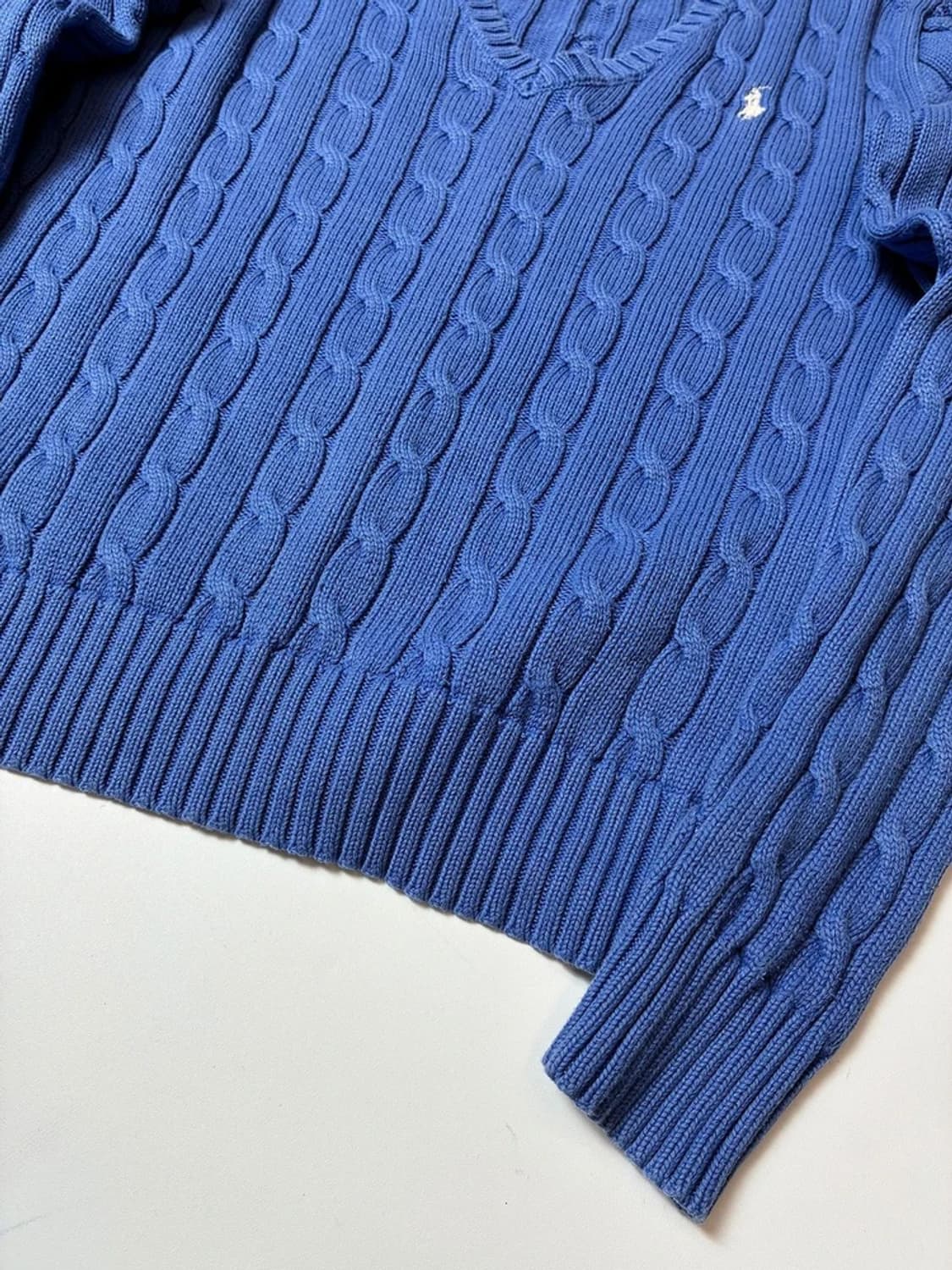 폴로 랄프로렌 코튼 브이넥 꽈배기 니트 PN8225 상품이미지4