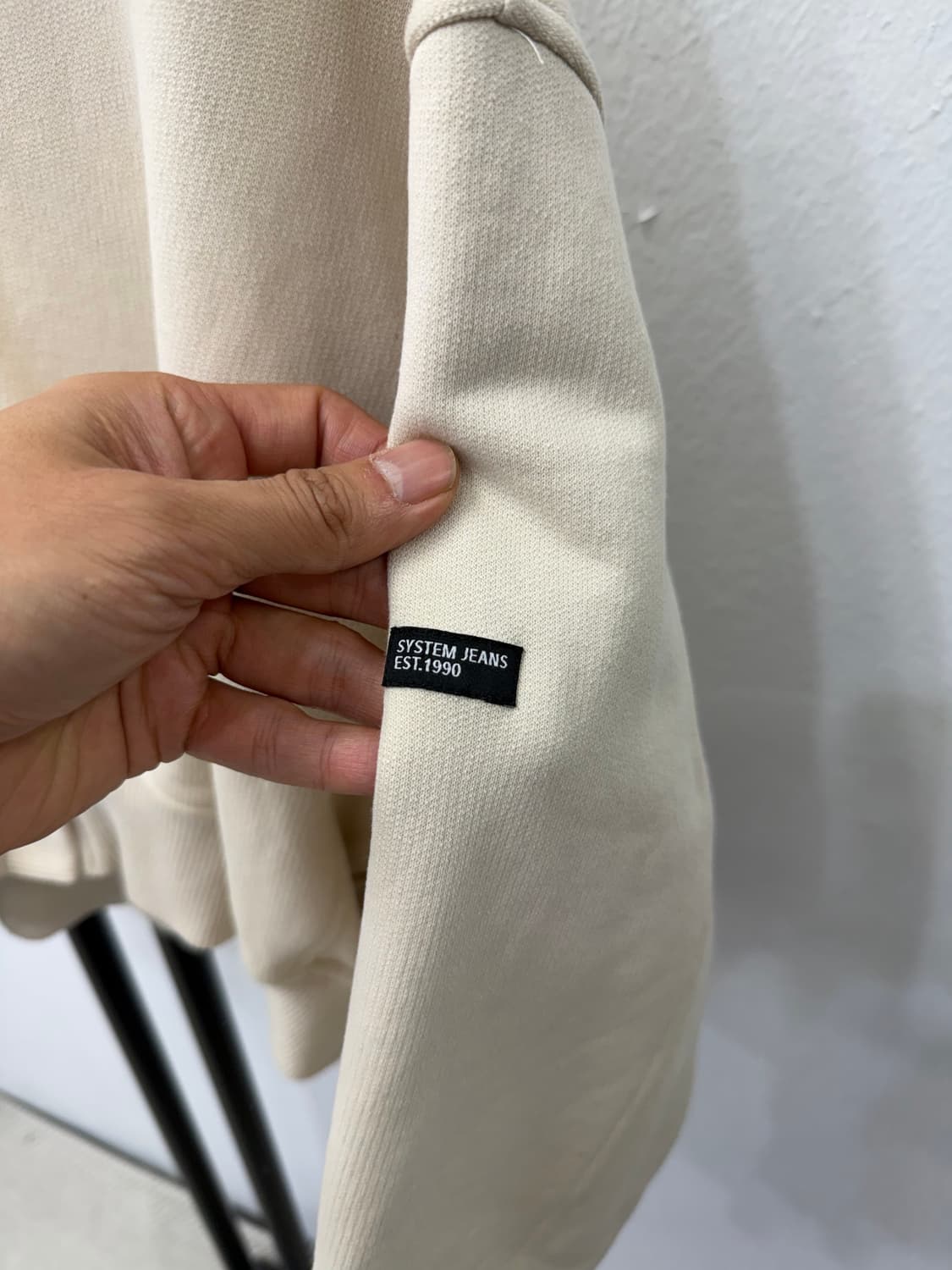 정품) SYSTEM 시스템 한섬 22ss 오버핏 아이보리 가디건 자켓 8 상품이미지5