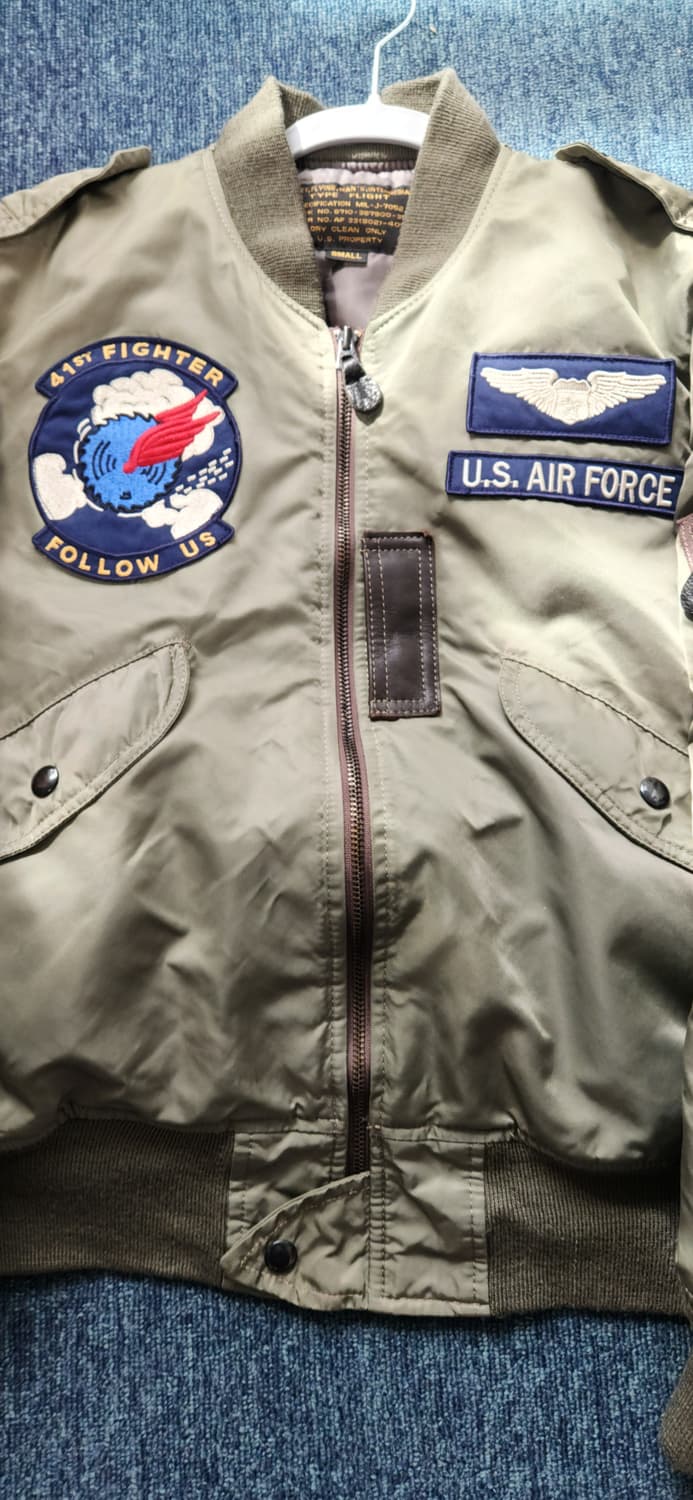 U.S. AIR FORCE 항공 점퍼 봄버 자켓 S 상품이미지7