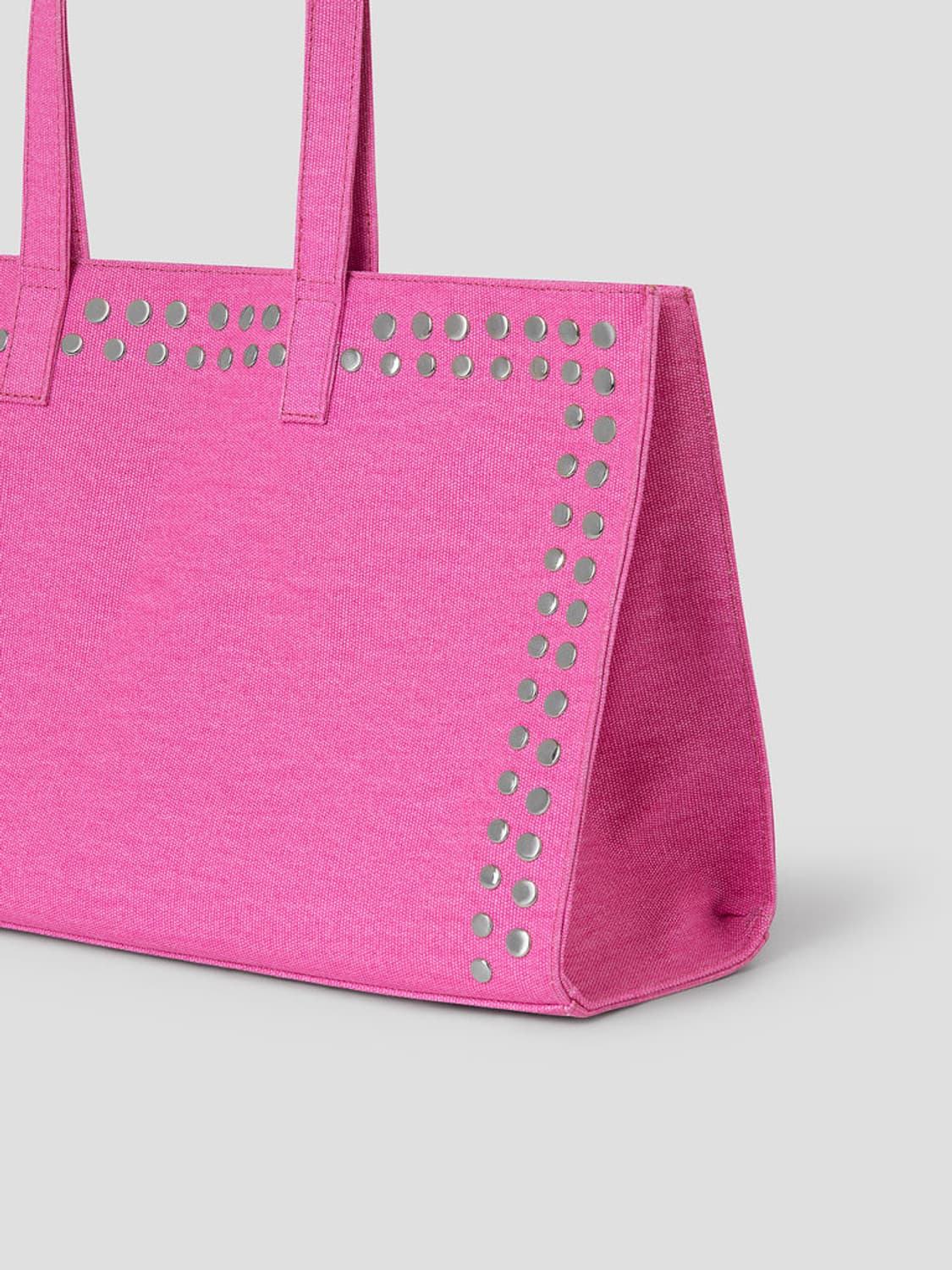 기마구아스 Midi Shopper 스터드 미디 쇼퍼백/핑크 상품이미지5