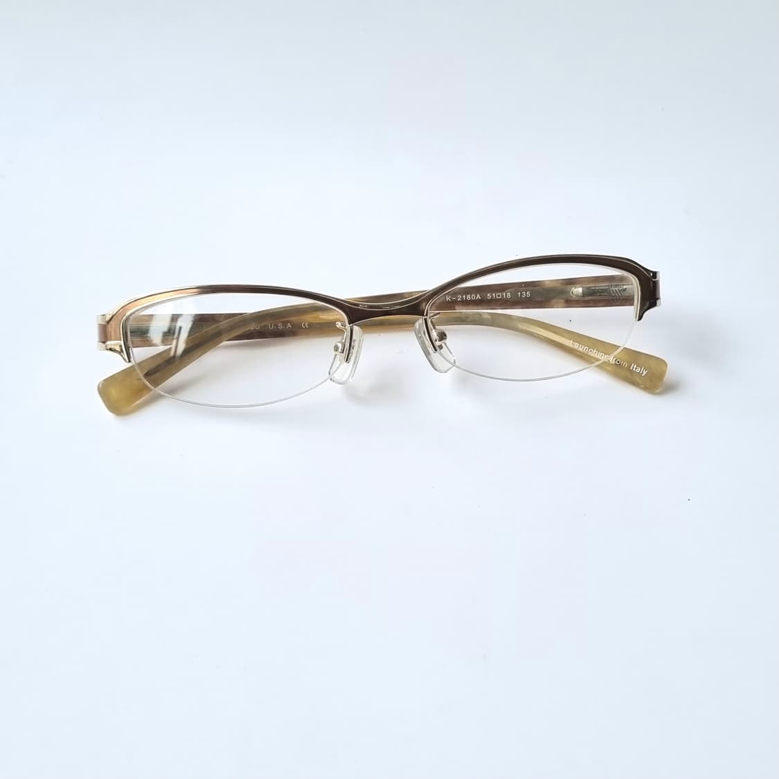 데드스탁  K-SWISS 반무테 텍스처 패턴 안경테 상품이미지10