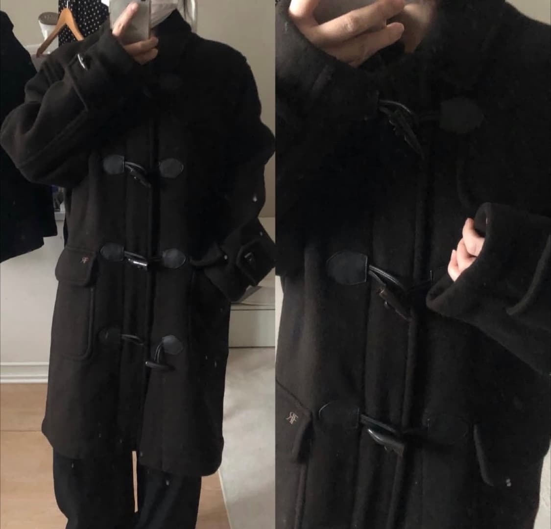 딥브라운 떡볶이 롱코트 빈티지 상품이미지4