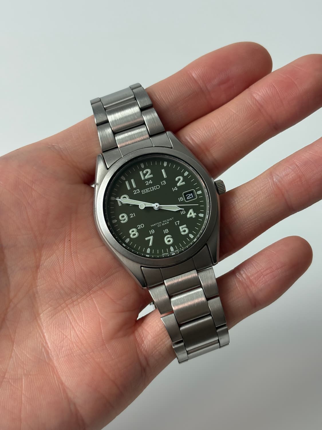 1990s Olive Dial Military Field Quartz 상품이미지2