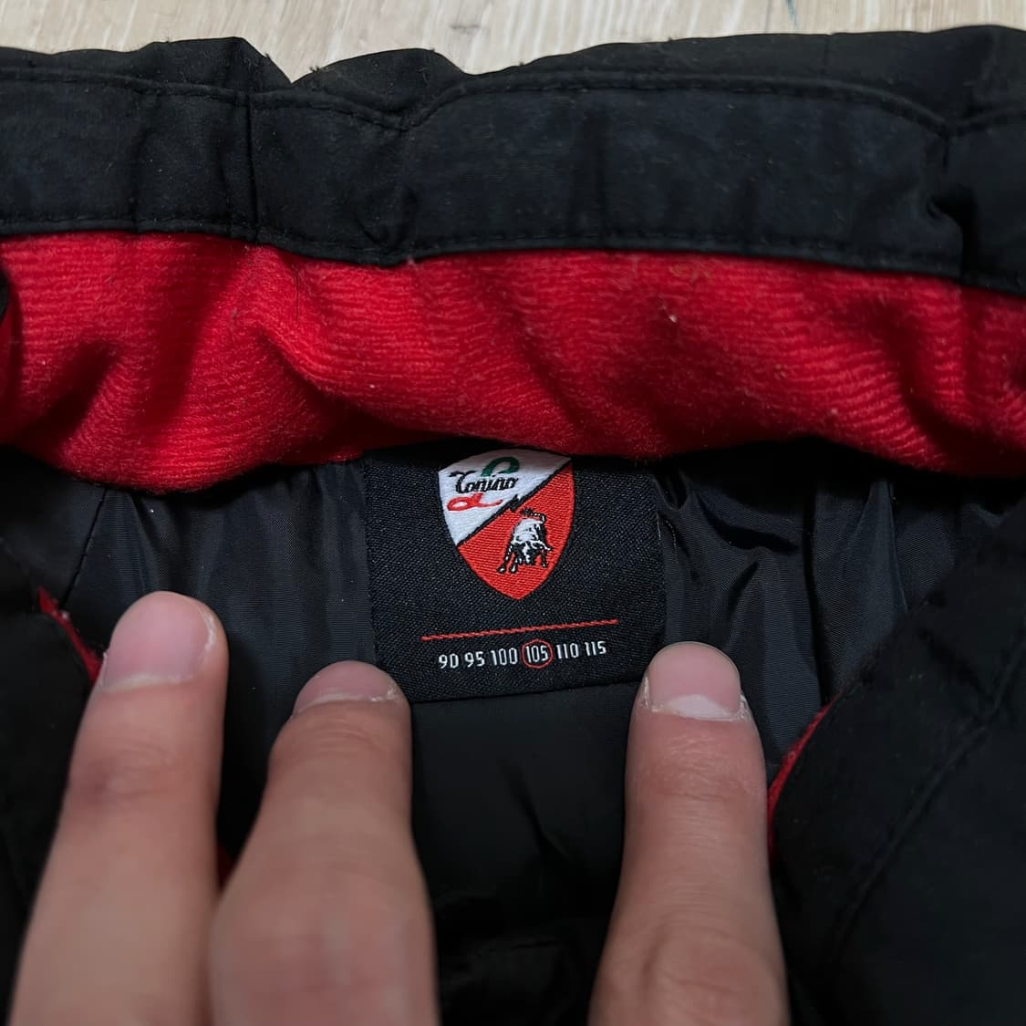 람보르기니 로고 덕다운 경량패딩 XL/105 상품이미지4