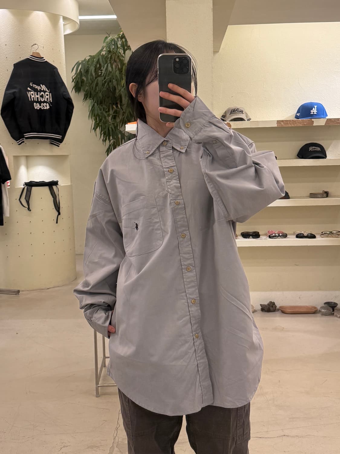 폴로 랄프로렌 그레이 포니 셔츠 U387 상품이미지1