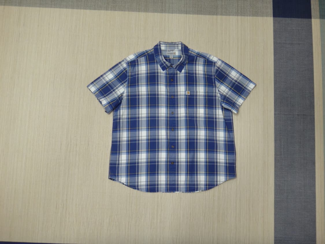 (2XL) 칼하트 carhartt 플래드 체크 하프 남성 셔츠 상품이미지1