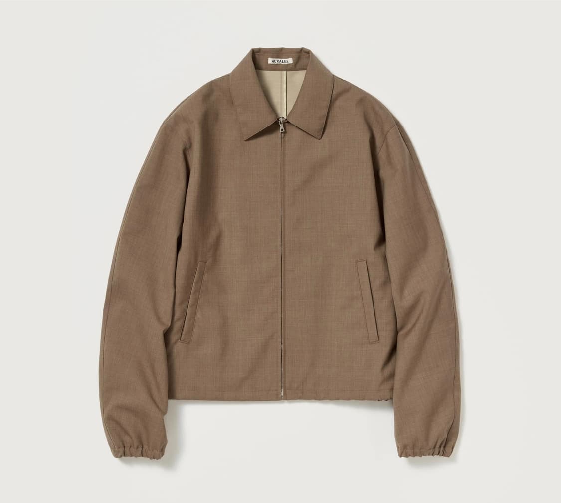 오라리 26ss 본디드 트로피컬 울 집 블루종 상품이미지1