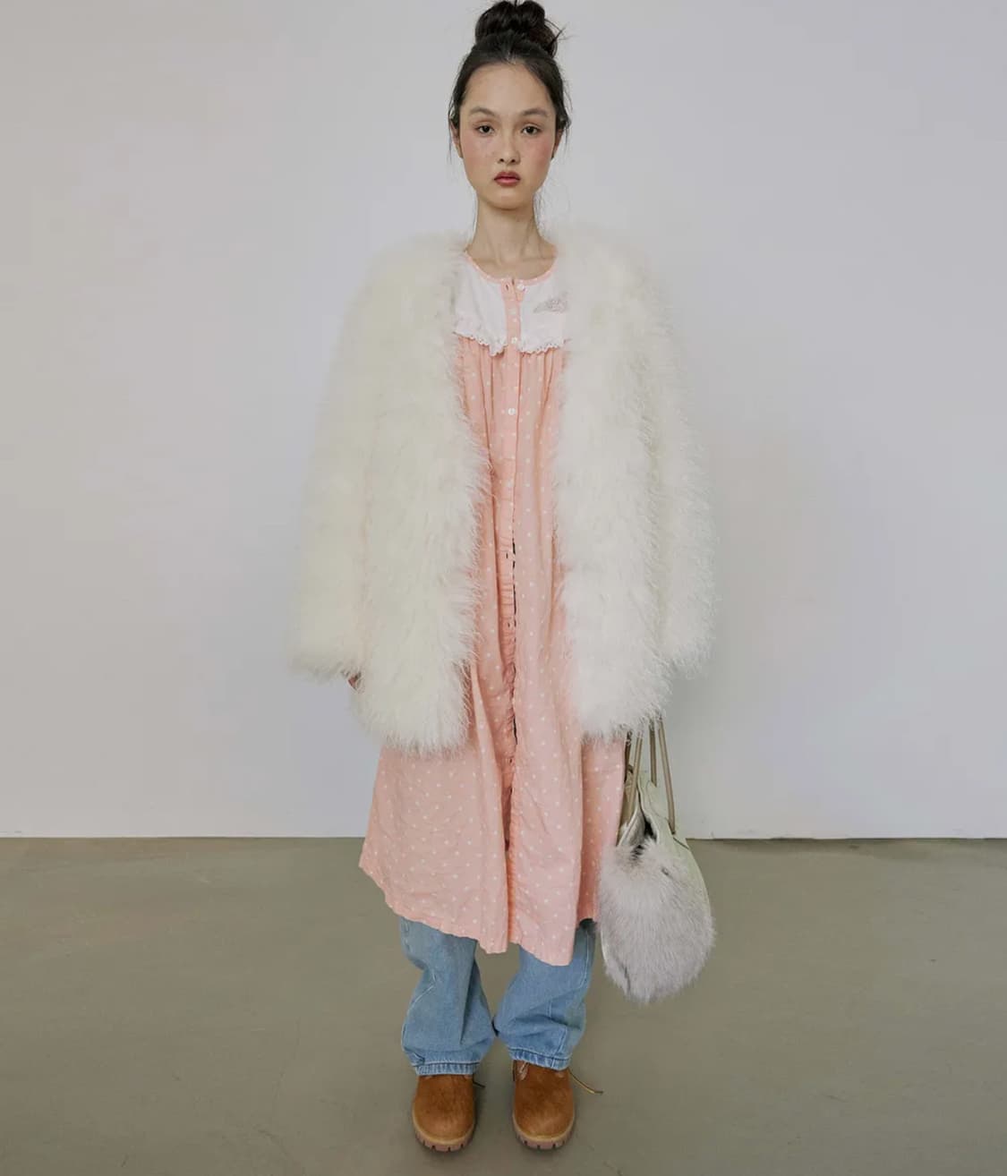 스컬프터 퍼 자켓 판매합니다 상품이미지1