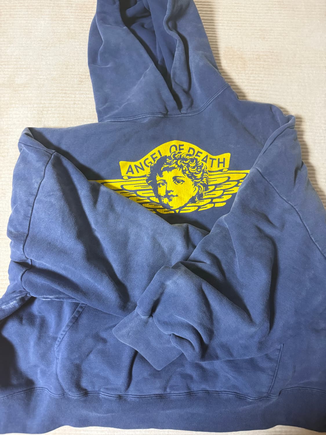 [L] 세인트미카엘 조던오마주 후드 엔젤오브데스 24fw 네이비 상품이미지3